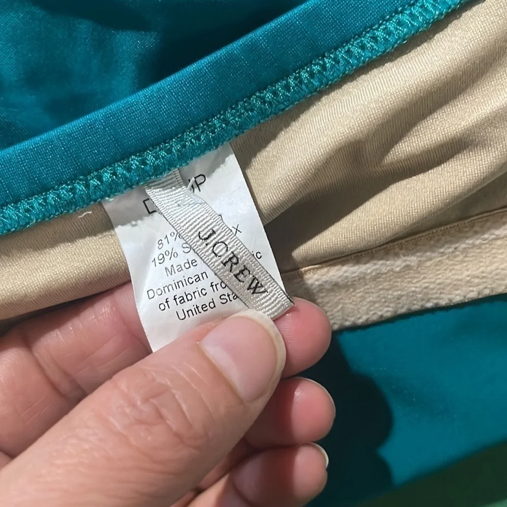 J Crew Women's Bikini Top Padded Wired Bra Size 8